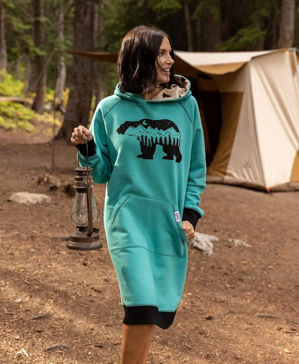 Lazy One Oversized Hoodie Sweatshirt, Comfortable Sleepwear, Sweater Dress for Women