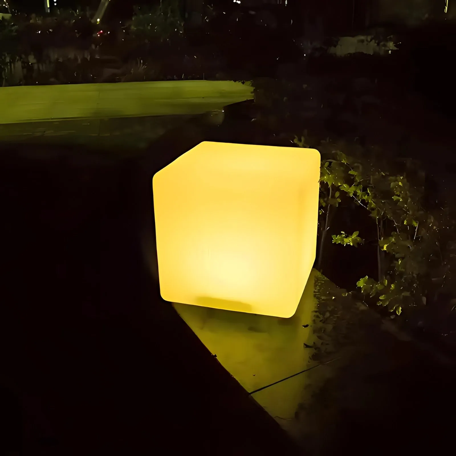 LED Cube Lights - Waterproof, Rechargeable Outdoor Illumination