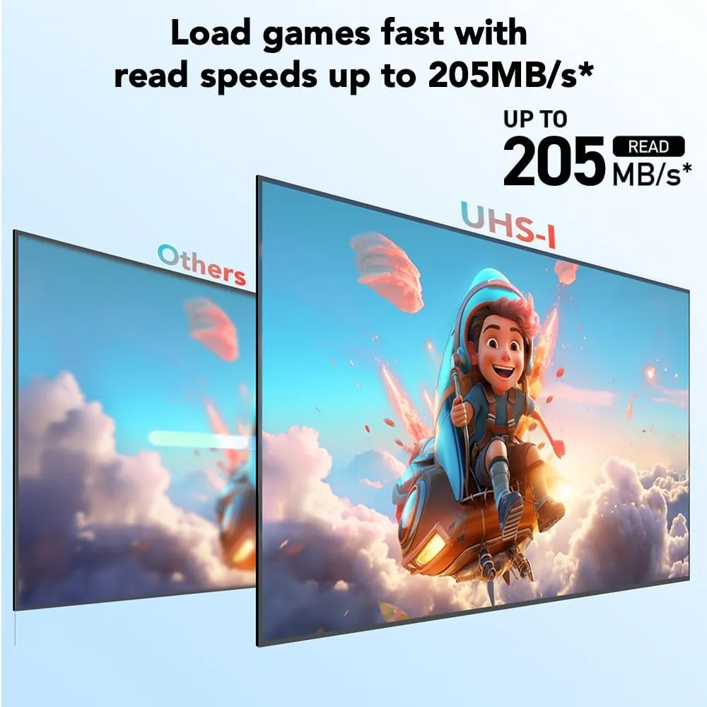 Lexar 1TB Play Micro SD Card, UHS-I, C10, U3, V30, A2, Full HD, 4K, Up to 205/140 MB/s microSDXC Memory Card, Expanded Storage for Nintendo Switch, Gaming, Smartphones, Tablets (LMSPLAY001T-BNSNU)