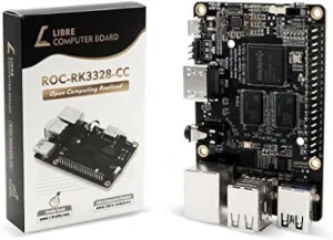 Libre Computer Board ROC-RK3328-CC (Renegade) Mini Computer with Gigabit Ethernet and USB 3.0 (4GB)