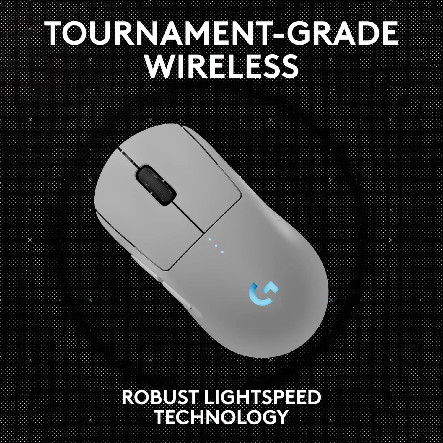 Logitech G PRO 2 Lightspeed Wireless Gaming Mouse, Right- or Left-Handed Mouse with up to 4 Customizable and Switchable Magnetic Side Buttons, 44K DPI Sensor, USB-C Charging, for PC/Mac - White