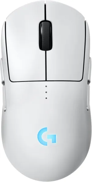 Logitech G PRO 2 Lightspeed Wireless Gaming Mouse, Right- or Left-Handed Mouse with up to 4 Customizable and Switchable Magnetic Side Buttons, 44K DPI Sensor, USB-C Charging, for PC/Mac - White