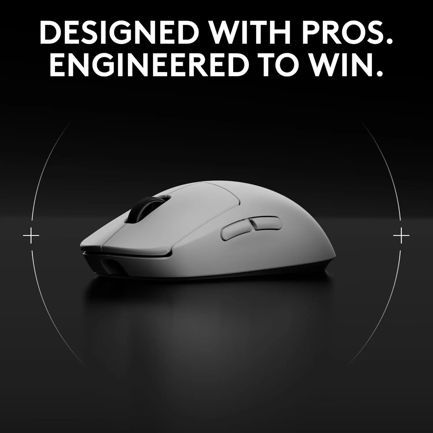 Logitech G PRO 2 Lightspeed Wireless Gaming Mouse, Right- or Left-Handed Mouse with up to 4 Customizable and Switchable Magnetic Side Buttons, 44K DPI Sensor, USB-C Charging, for PC/Mac - White