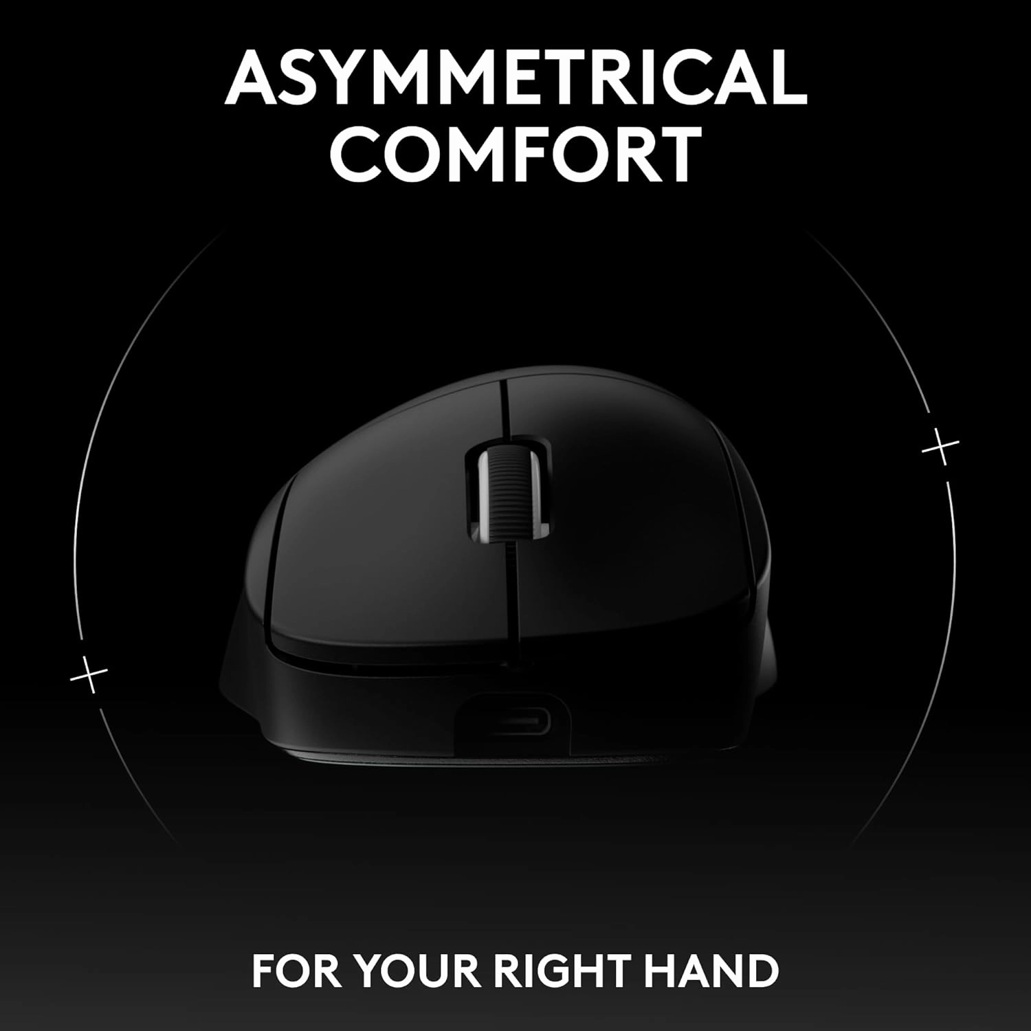 Logitech G PRO X Superlight 2 DEX Wireless Gaming Mouse, 60g pro-Grade Right-Handed Mouse with 5 programmable Buttons, USB-C Charging, 44k DPI Sensor, up to 8 kHz Polling for PC/Mac - Black