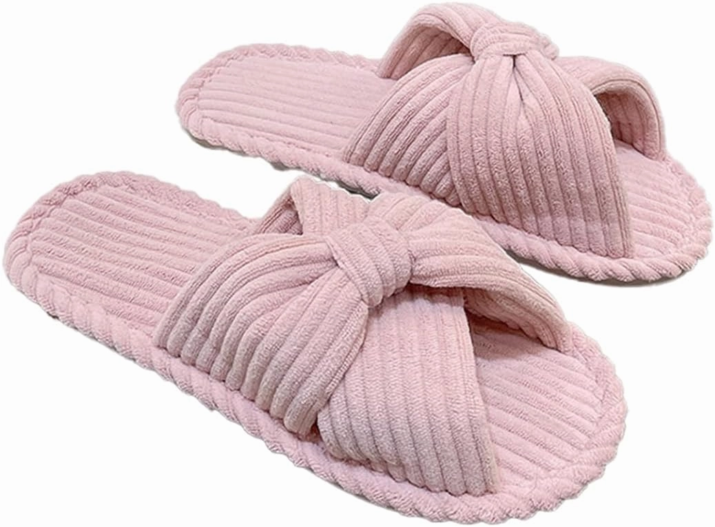 Loizziuy Butterfly Slippers, Non-Slip Quiet Indoor Outdoor Wear Indoor Soft Sole Comfortable Cotton Linen Slippers for Girl Women