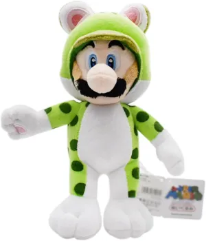 Luigi Cat Plush Toy Animal Stuffed Doll Cute Plush Figures Toys Decoration Kids Gifts 8"