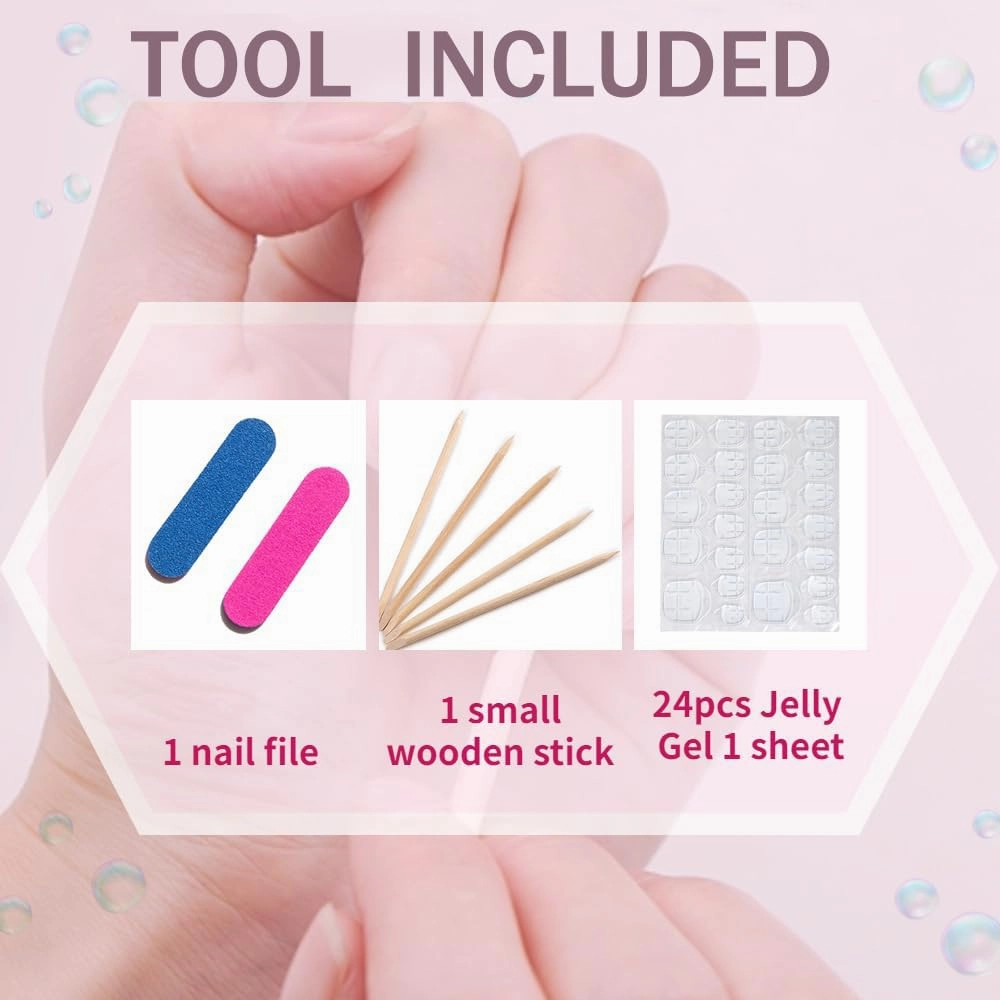 Medium Press On Nails - Handmade 3D False Nails Medium Almond 10 Pcs Reusable ABS Material Finger Painting Nail Tip French Salon Design-M size