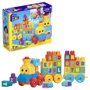 Mega Bloks - Le Train De L’Alphabet - Cubes De Construction Préscolaires - Jouet De Construction - 12 Mois Et  