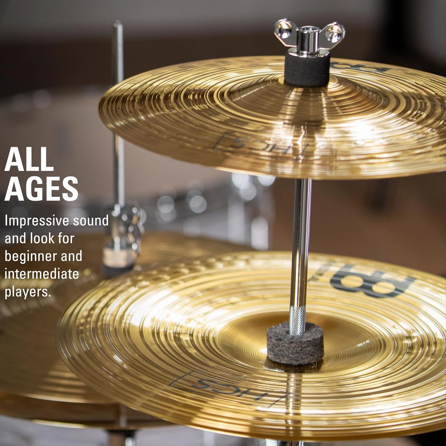 Meinl Cymbals HCS-FX HCS Cymbal Box Set Effects Pack with 10" Splash, 12" China, Plus a FREE Cymbal Stacker (VIDEO)