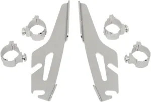 Memphis Shades Batwing Fairing Polished Trigger-Lock Mount Kit MEK1911
