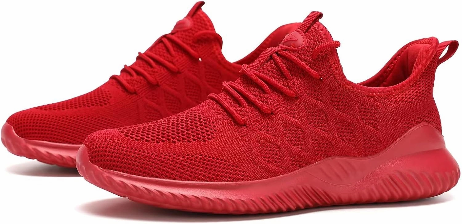 Mens Running Shoes Slip on Tennis Walking Sneakers Casual Mesh Breathable Lightweight Work Sport Shoes