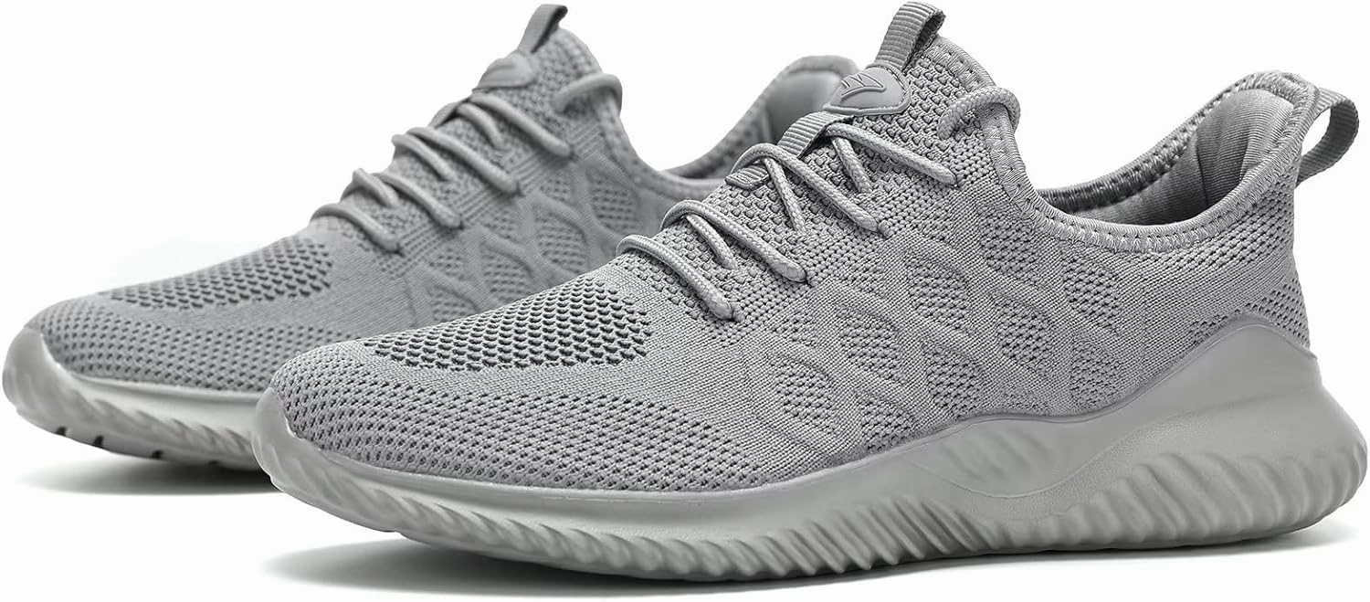 Mens Running Shoes Slip on Tennis Walking Sneakers Casual Mesh Breathable Lightweight Work Sport Shoes