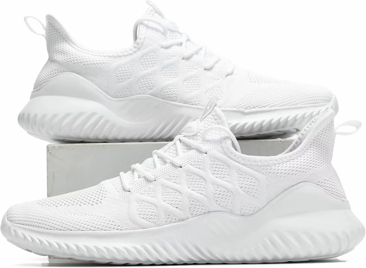 Mens Running Shoes Slip on Tennis Walking Sneakers Casual Mesh Breathable Lightweight Work Sport Shoes