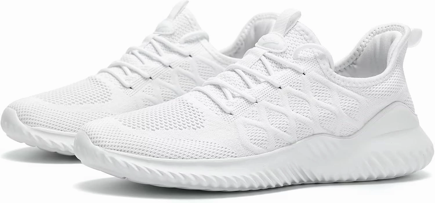 Mens Running Shoes Slip on Tennis Walking Sneakers Casual Mesh Breathable Lightweight Work Sport Shoes