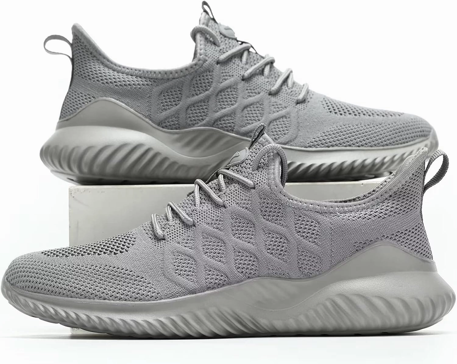Mens Running Shoes Slip on Tennis Walking Sneakers Casual Mesh Breathable Lightweight Work Sport Shoes
