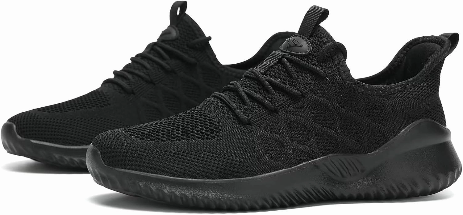 Mens Running Shoes Slip on Tennis Walking Sneakers Casual Mesh Breathable Lightweight Work Sport Shoes