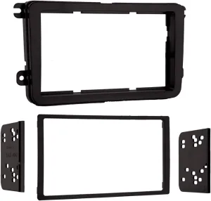Metra Electronics95-9011B Double DIN Mount Kit for 2005-Up Volkswagen Vehicles, (Matte black)