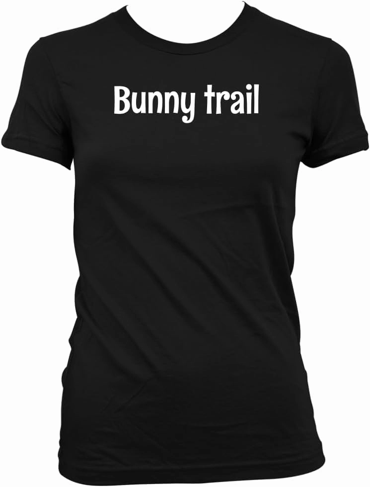 Middle of the Road Bunny Trail - Women's Comfortable Junior Cut T-Shirt