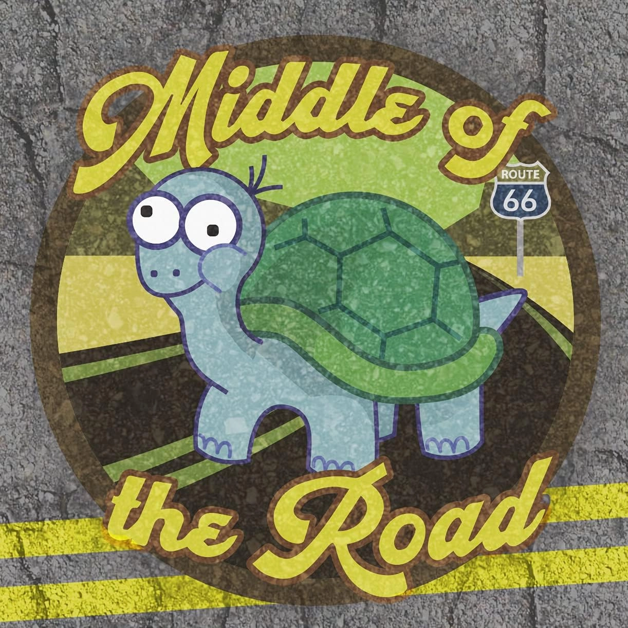 Middle of the Road Bunny Trail - Women's Comfortable Junior Cut T-Shirt