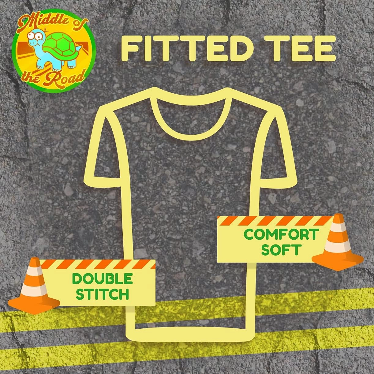 Middle of the Road Bunny Trail - Women's Comfortable Junior Cut T-Shirt
