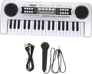 Milisten Electronic Piano for Keys Educational Plaything with Microphone Multi Functional Music Instrument present for Birthdays and Christmas Enhances Musical Skills and Hand Eye