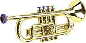 Milisten Simulation Trumpet Toy for Boy Girl Beginner Musical Instrument Design for Birthday and Creative Play for Boys and Girls