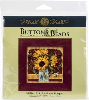 Mill Hill Counted Cross Stitch Sunflower, Multi