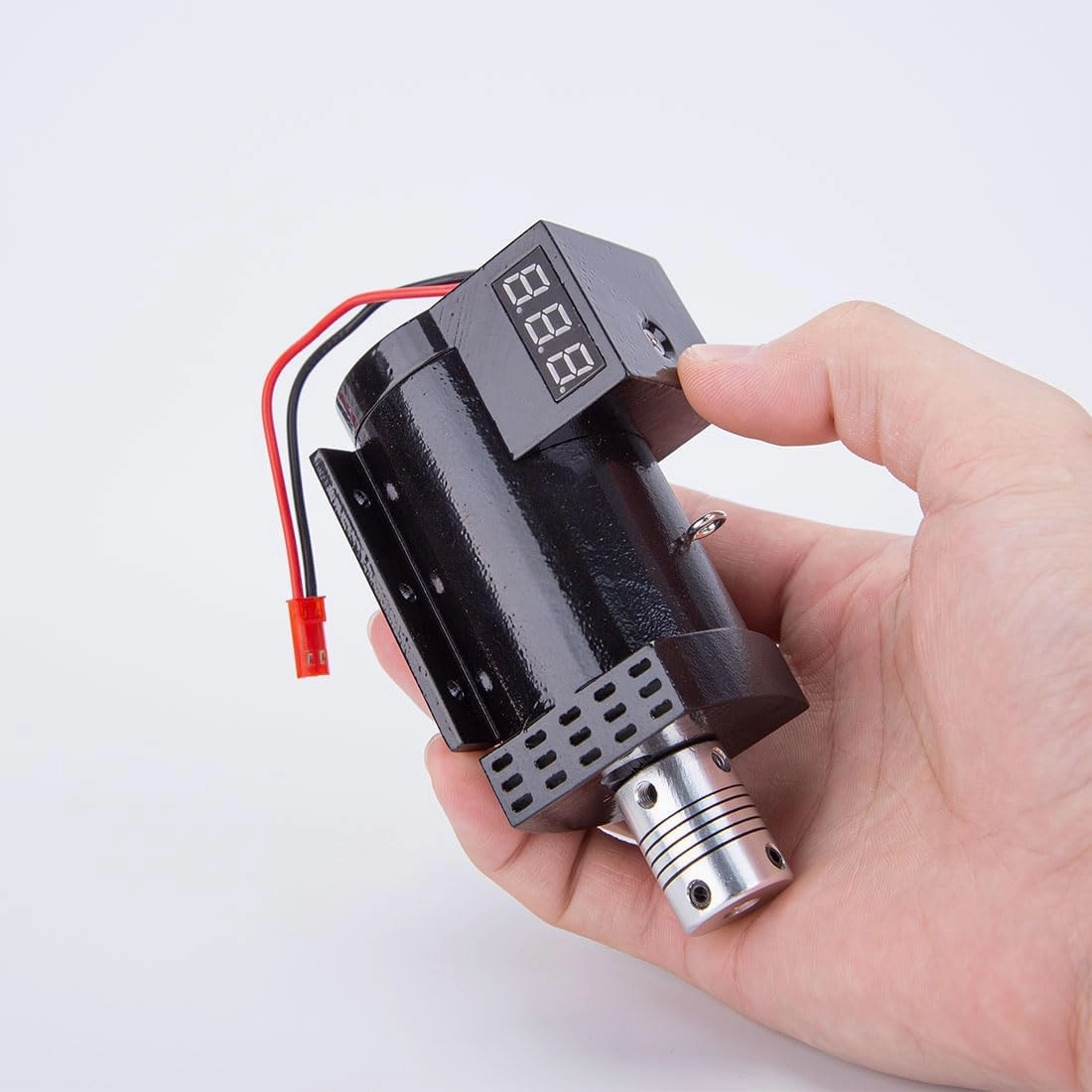Mini Retro Engine Model Kits, 12V DC Generator for ST-NF2 Engine Models DIY Upgrade Modification Accessory, Science Toy for Teens and Adults (Shaft Connection Version/Black)