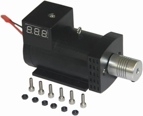 Mini Retro Engine Model Kits, 12V DC Generator for ST-NF2 Engine Models DIY Upgrade Modification Accessory, Science Toy for Teens and Adults (Shaft Connection Version/Black)