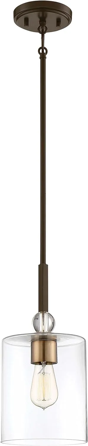 Minka Lavery Mini Pendant Ceiling Lighting 3089-416 Studio 5, 1-Light 60 Watts, Painted Bronze