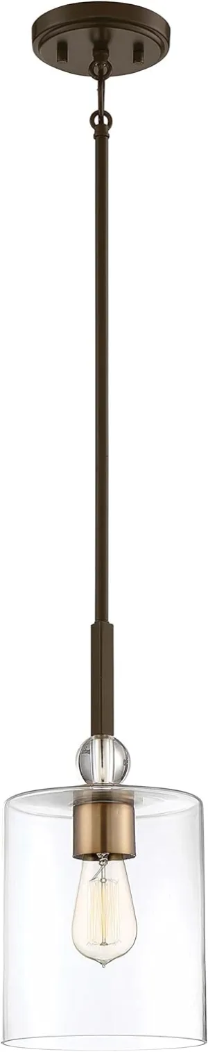 Minka Lavery Mini Pendant Ceiling Lighting 3089-416 Studio 5, 1-Light 60 Watts, Painted Bronze
