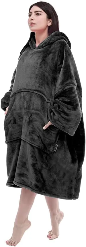 Miss Mila Wearable Blanket Hoodie,Extra Long & Warm Suggies for Women Men Adult with Sleeves and Giant Pocket