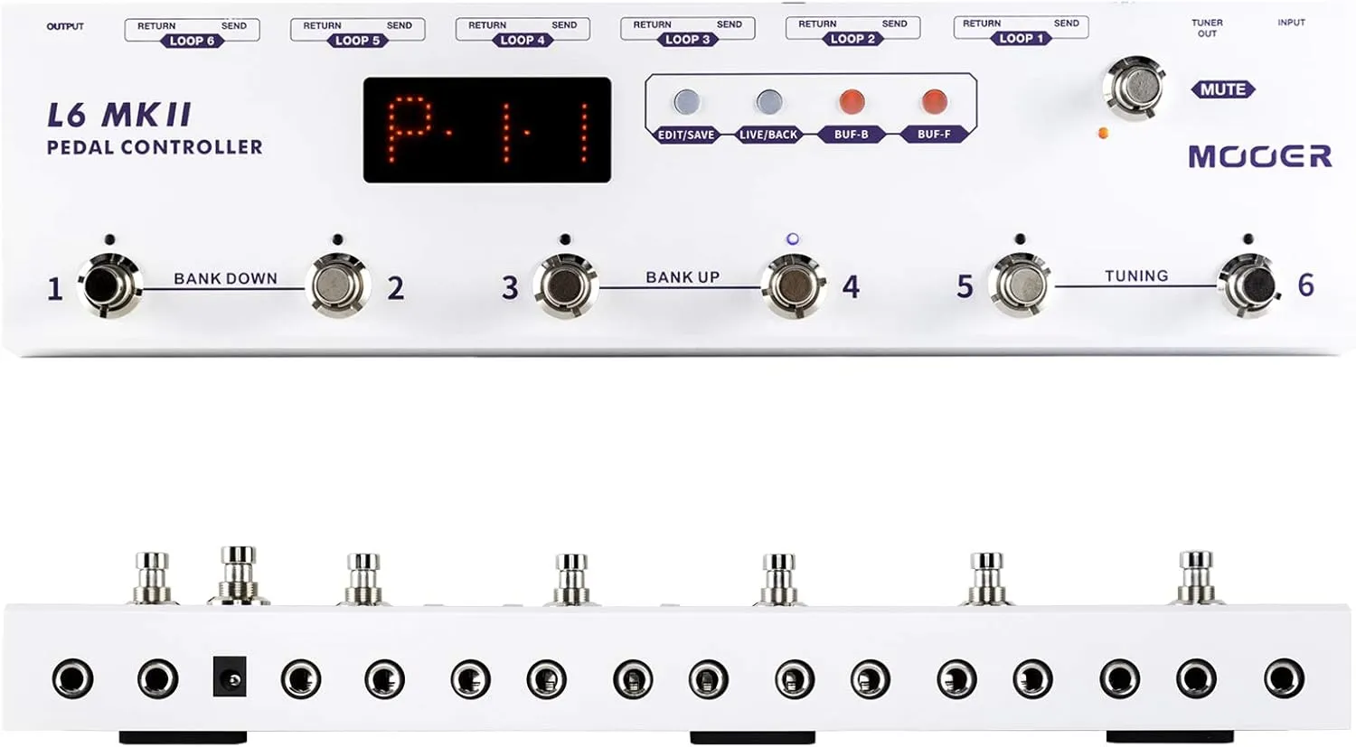MOOER L6 MKII Guitar Multi Effects Pedalboard Pedal Controller