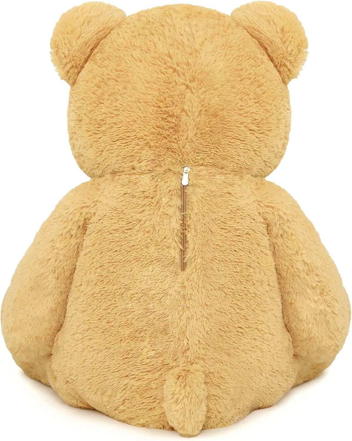 MorisMos Giant Teddy Bear Plush Toy 39“, Brown Big Bow Tie Bear Stuffed Animal, Soft Bear Plush Gifts for Kids, Girlfriend Wife on Birthday, Valentines, Christmas, Baby Shower Decor, Tan