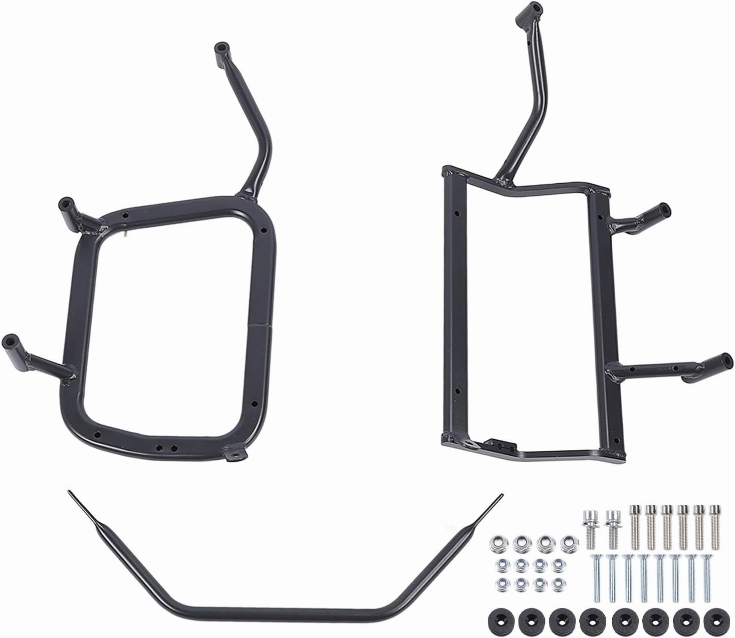 Motorcycle Saddlebag Conversion Bracket High Hardness Carbon Steel Saddlebag Support Bar Mount Bracket Motorcycle Side Case Support Rack for MT800 MT 800