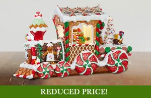 Musical Light Up Gingerbread Train Engine