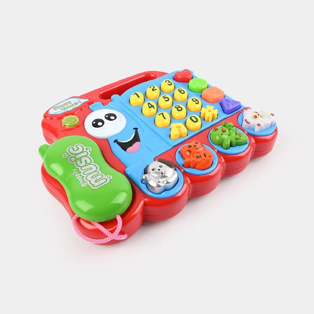 Musical Train Phone Toy with Lights & Animal Sounds