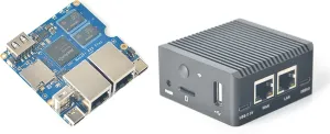 NanoPi R2S Plus Open Source Mini WiFi Router with Dual-Gbps Ethernet Ports 1GB DDR4 RAM Based in RK3328 Soc for IOT NAS Smart Home Gateway Support Docker OpenWrt Ubuntu-Core (with CNC Metal Case)