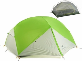 Naturehike Ultralight Camping Outdoor Tent, Portable Backpacking Tent,Lightweight 4.7 lbs,for 2 Person,with Large Mesh Windows and Carrying Bag,Waterproof Windproof