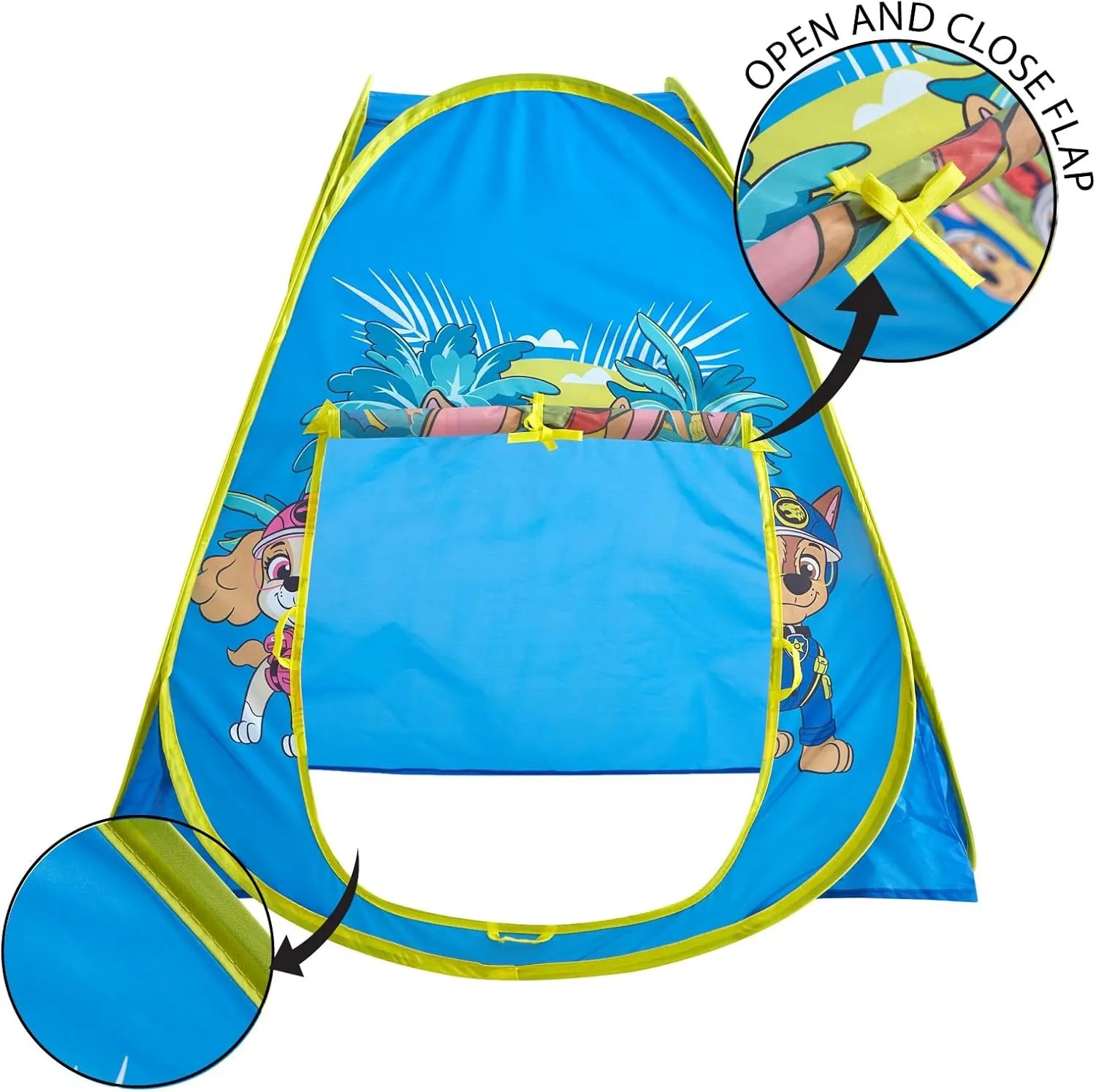 Nickelodeon Paw Patrol Collapsible Pop-Up Play Tent for Kids,28"x28"x30" Indoor Playhouse Fun,Ages 3 