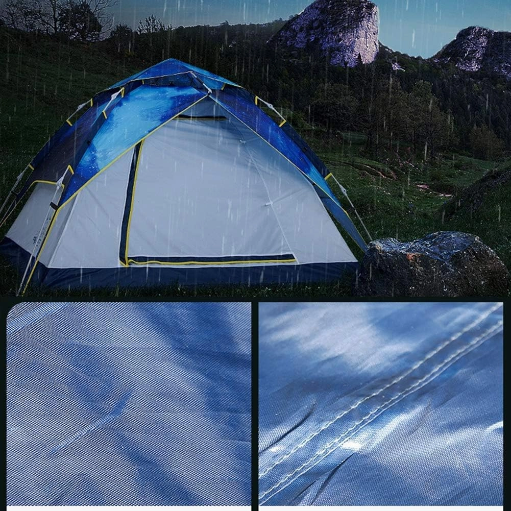 NIEH 3 in 1 Foldable Camping Tent for 4-6 Persons, Beach Shelter Portable Family Tents Top Up Tent Waterproof for Travelling Beach BBQ Park Fishing Instant Sun Shade Shelter Canopy