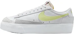 Nike Blazer Low Platform Women's Shoes (DJ0292-115, White/Team Orange/Black/Life Lime) Size 7