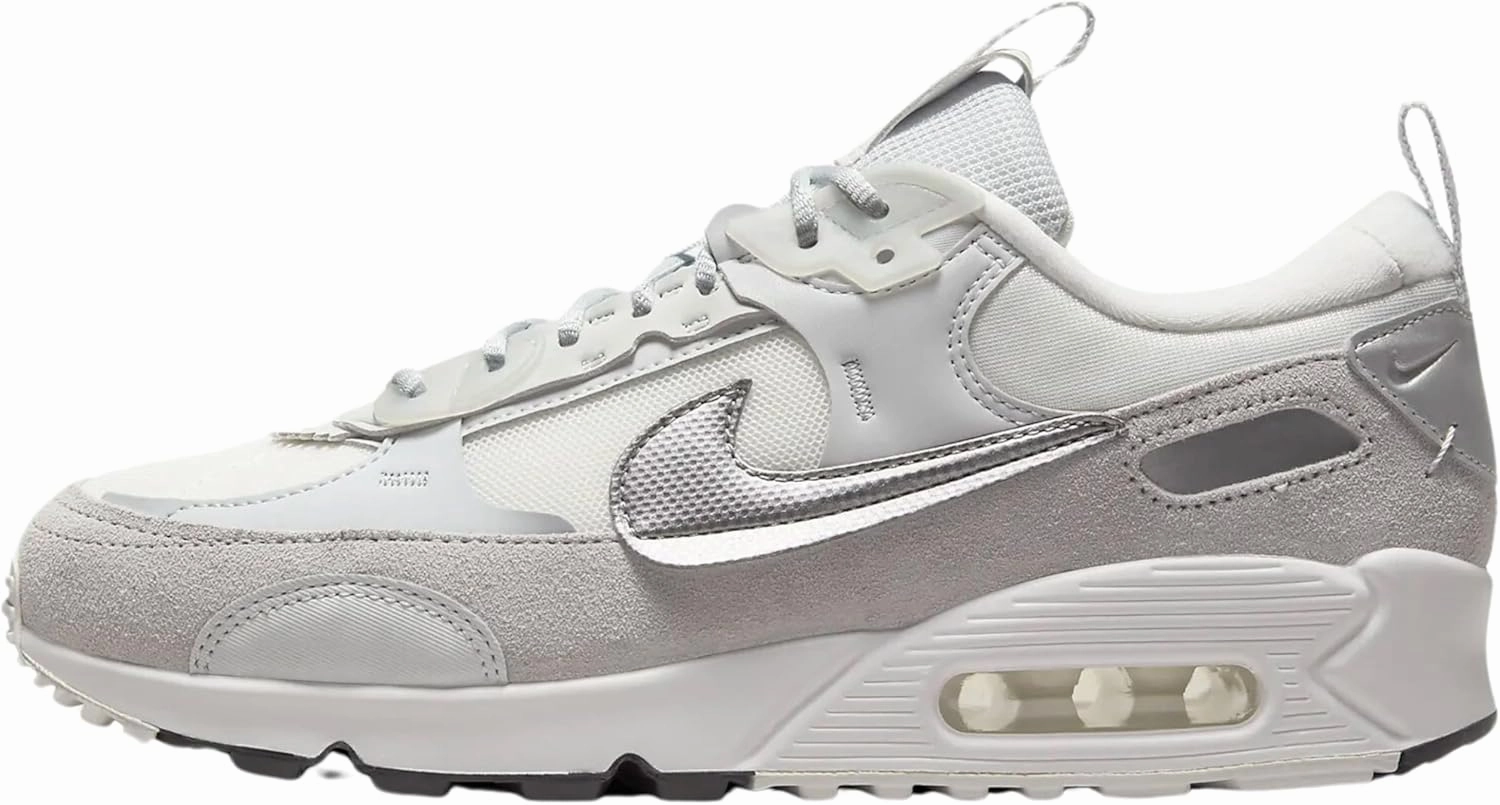 Nike Air Max 90 Futura Women's Shoes (DM9922-004, Pure Platinum/Photon Dust) Size 10