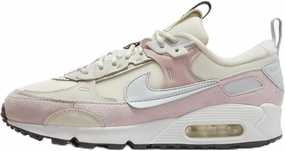 Nike Air Max 90 Futura Women's Shoes (DM9922-106, Pale Ivory/Platinum Violet/Sea Glass/Phantom) Size 7