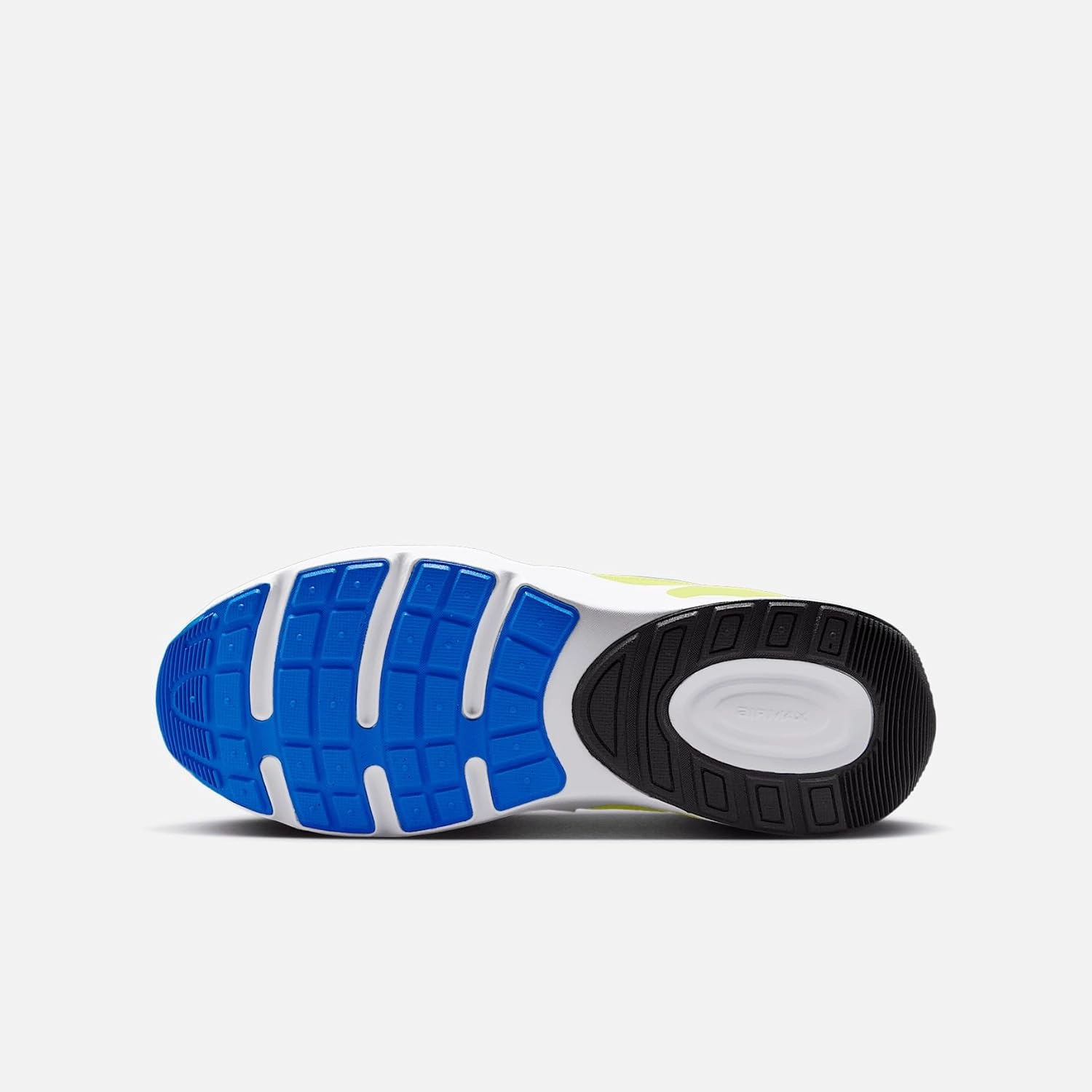 Nike Air Max Nova Big Kids' Shoes (IB7749-100, White/Light Lemon Twist/Black/Photo Blue)