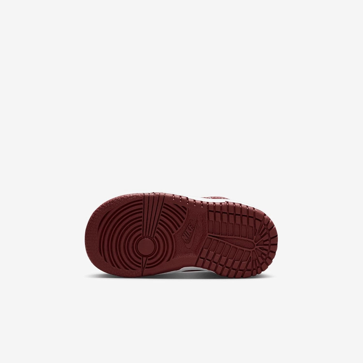 Nike Dunk Low Baby/Toddler Shoes (FB9107-115, White/Gym Red/Redwood)