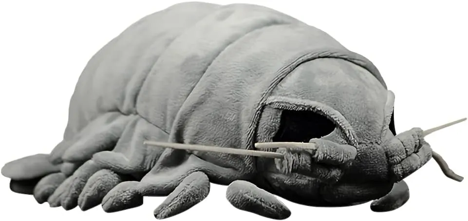 Nohito 11.8'' Realistic Grey Giant Isopod Plush Toy Marine Life Stuffed Animal Insect Simulation Worm Lice Pillow Isopod Arthropod Toys Doll (11.8'', Grey Giant Isopod)