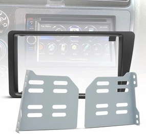NuIth Double DIN Stereo Installation Dash Kit for 2001-2005 Honda Civic, Aftermarket Double Din Radio Multi Dash Kit, Double Din Radio Install Dash Kit