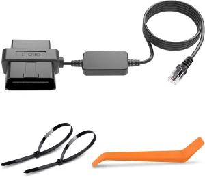 OBD Radar Detector Power Cable,OBD Radar Detector Charger Cable, OBDII Power Cord Compatible with Escort MAX 360 Passport Unide R1/R3 Beltronics Radenso XP etc Radar Detector-RJ11