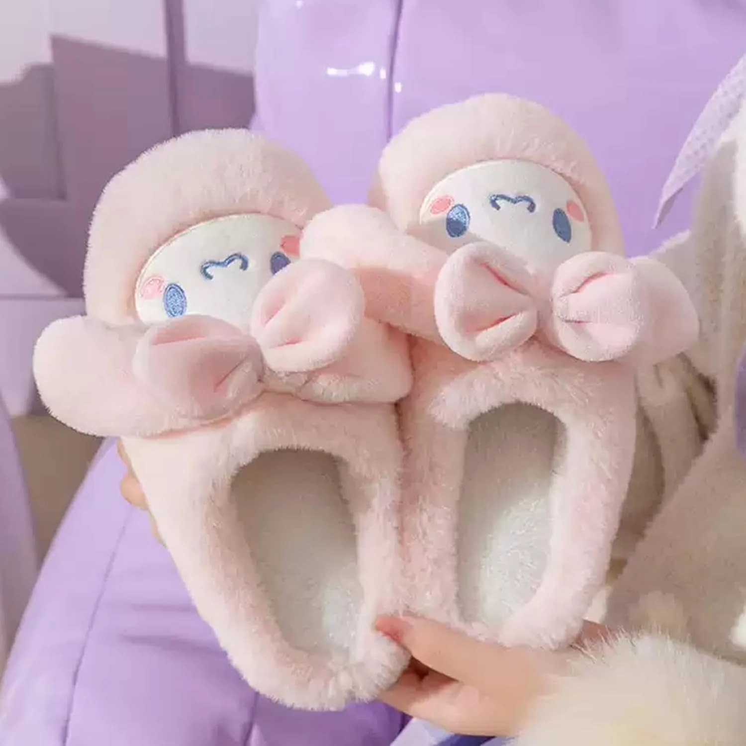 Ohjijinn Kawaii Slippers, Winter Warm Indoor Bedroom Shoes Women Girls